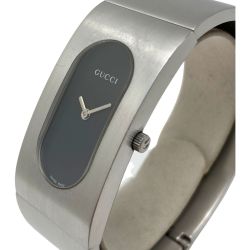 ☆☆ GUCCI グッチ バングルウォッチ 2400L ブラック文字盤 クォーツ レディース 腕時計 箱・取説有 Bランク