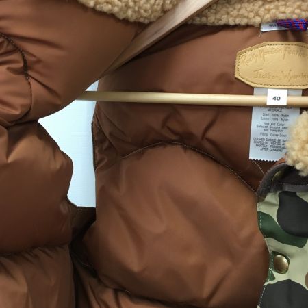  warehouse ウェアハウス ダウンベスト SIZE40 カモフラ メンズ ブラウン×カーキ