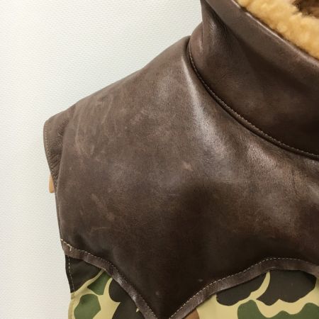  warehouse ウェアハウス ダウンベスト SIZE40 カモフラ メンズ ブラウン×カーキ