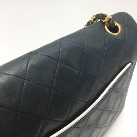  CHANEL シャネル マトラッセ バイカラー チェーンショルダーバッグ ストレートフラップ ギャランティカード有