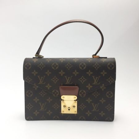  LOUIS VUITTON ルイヴィトン コンコルド ハンドバッグ M51190 エベヌ 布袋有