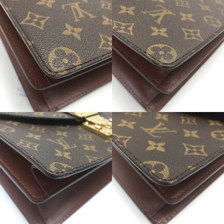  LOUIS VUITTON ルイヴィトン コンコルド ハンドバッグ M51190 エベヌ 布袋有