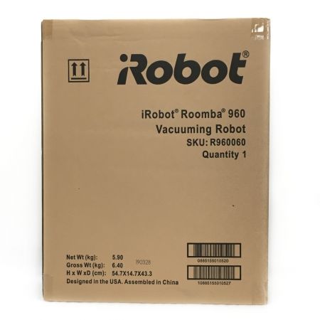  IROBOT アイロボット《 ロボット掃除機 ルンバ960 》R960060 960