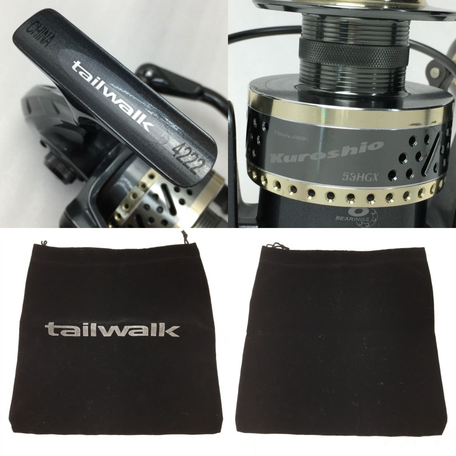 中古】 tailwalk テイルウォーク クロシオ 53HGX スピニングリール B