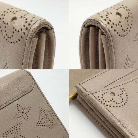  LOUIS VUITTON ルイヴィトン マヒナ ポルトフォイユ・イリス 長財布 M58139 トープ モノグラム レザー