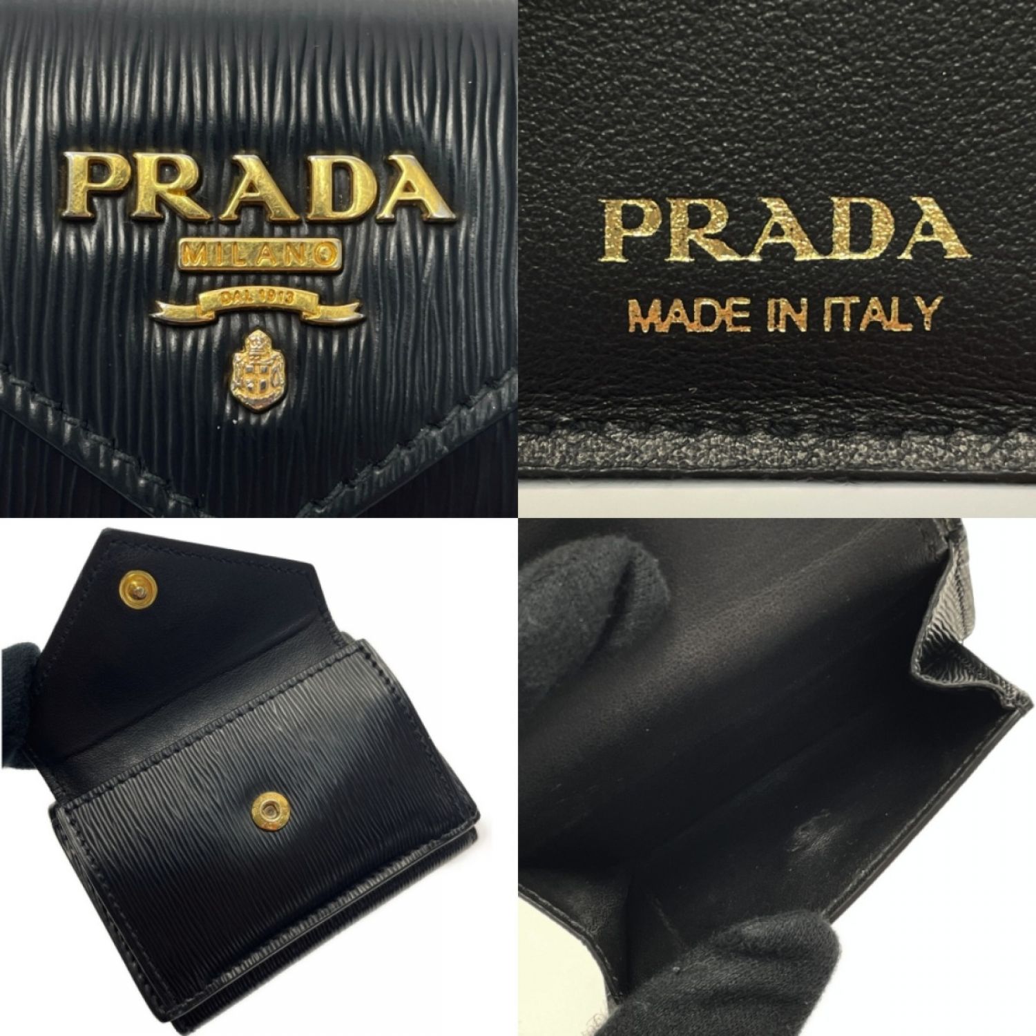 PRADA プラダ　三つ折り財布　VITELLO MOVE