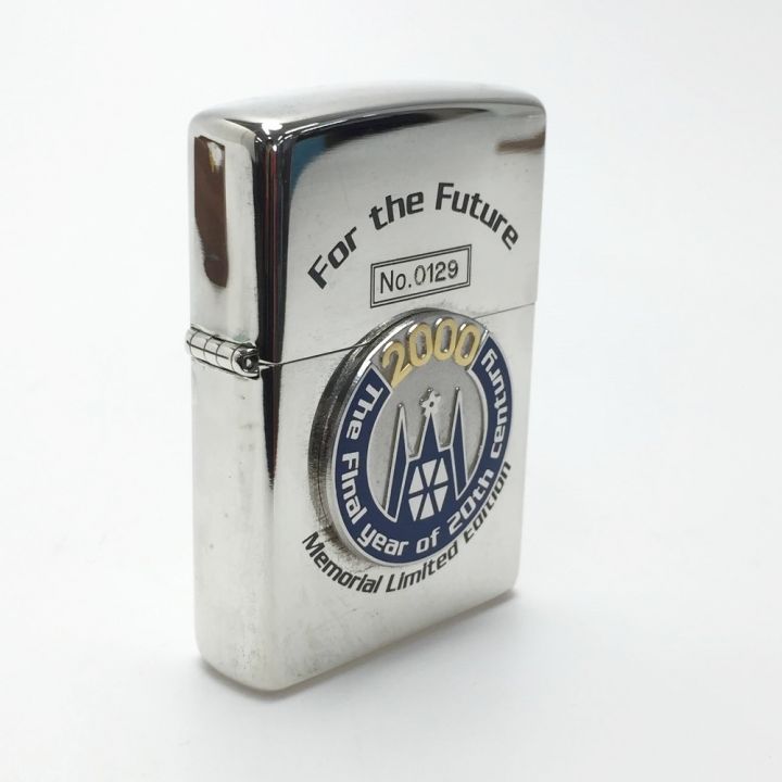 ZIPPO ジッポ ライター 2000年記念 特別限定 For the Future シルバー 1999年製  木箱入り｜中古｜なんでもリサイクルビッグバン