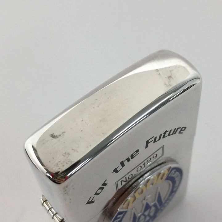 ZIPPO ジッポ ライター 2000年記念 特別限定 For the Future シルバー 1999年製  木箱入り｜中古｜なんでもリサイクルビッグバン