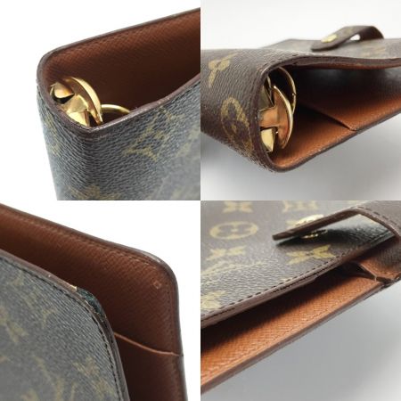  LOUIS VUITTON ルイヴィトン アジェンダMM 手帳カバー R20105 エベヌ 6穴式 システム手帳