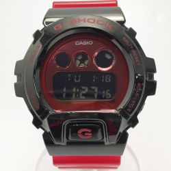 ☆☆ CASIO カシオ G-SHOCK 6900シリーズ メタル GM-6900B-4JF レッド クォーツ メンズ 腕時計 Aランク