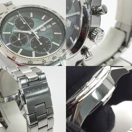  TAG HEUER タグホイヤー カレラ タキメーター クロノグラフ 世界限定3000本 CV201P.BA0794 ムーンパール 自動巻き