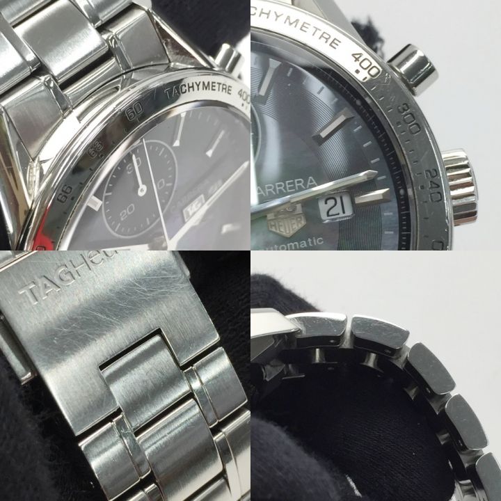 TAG HEUER タグホイヤー カレラ タキメーター クロノグラフ 世界限定3000本 CV201P.BA0794 ムーンパール 自動巻き ｜中古｜なんでもリサイクルビッグバン