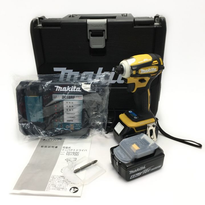 MAKITA マキタ 《 充電式インパクトドライバ 》イエロー / 18V / 6Ah / TD172DGXFY｜中古｜なんでもリサイクルビッグバン