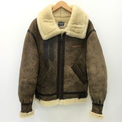 ☆☆ AVIREX アビレックス ムートンジャケット SIZE 38 メンズ AC-17755 ブラウン Bランク