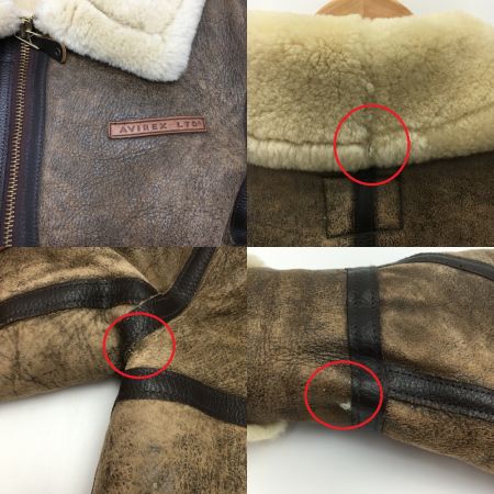  AVIREX アビレックス ムートンジャケット SIZE 38 メンズ AC-17755 ブラウン