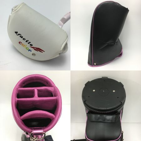  Lynx リンクス クリスタルキャット エフ レディース 右用 クラブ7本＋PT1本 キャディバッグ付 ゴルフクラブセット ホワイト