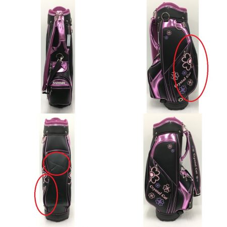  Lynx リンクス クリスタルキャット エフ レディース 右用 クラブ7本＋PT1本 キャディバッグ付 ゴルフクラブセット ホワイト