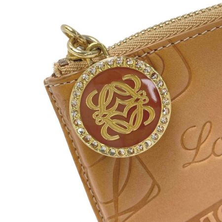 【中古】 LOEWE ロエベ 160周年 限定モデル 総柄 型押し ライト