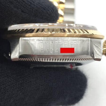  ROLEX ロレックス デイトジャスト コンビ ボーイズ 68273 シャンパン 自動巻き 腕時計