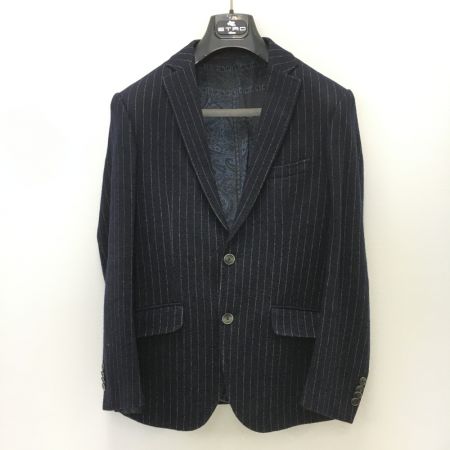 中古】 ETRO エトロ セットアップスーツ ストライプ柄 ペイズリー