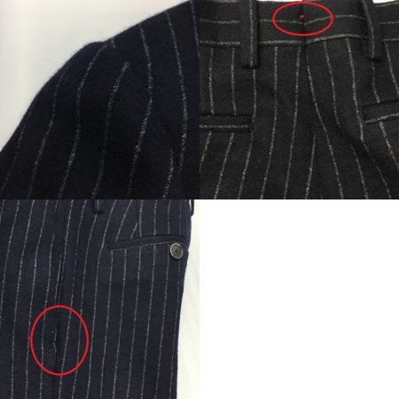  ETRO エトロ セットアップスーツ ストライプ柄 ペイズリー サイズ 46 メンズ ネイビー