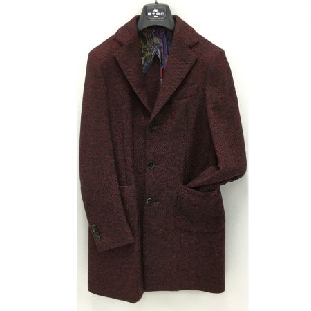  ETRO エトロ コート サイズ 46 メンズ レッド