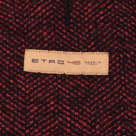  ETRO エトロ コート サイズ 46 メンズ レッド