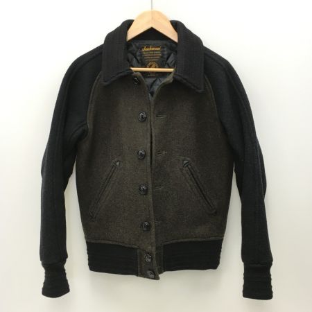  JACKMAN スタジャン ジャケット サイズ S メンズ JM8400 カーキ×ブラック