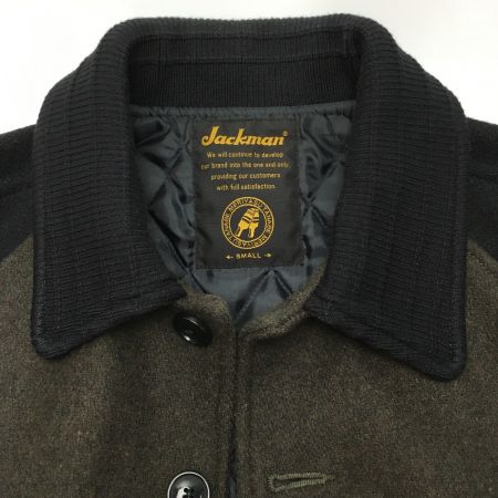  JACKMAN スタジャン ジャケット サイズ S メンズ JM8400 カーキ×ブラック