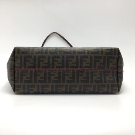 【中古】 FENDI フェンディ ズッカ柄 トートバッグ 8BH198-UZD