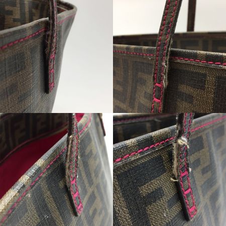 FENDI フェンディ ズッカ柄 トートバッグ 8BH198-UZD ダークブラウン ショルダーバッグ  ワンショルダー｜中古｜なんでもリサイクルビッグバン