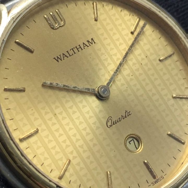 中古】 WALTHAM ウォルサム アンティーク 63130.26 ゴールド文字盤 