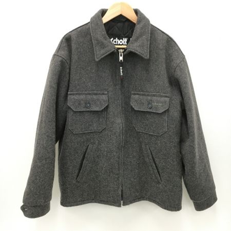  Schott ショット メルトンコート SIZE 42 メンズ グレー