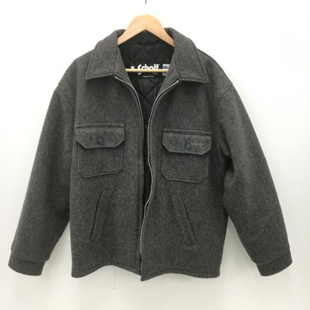 【中古】 Schott ショット メルトンコート SIZE 42 メンズ グレー B