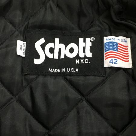  Schott ショット メルトンコート SIZE 42 メンズ グレー