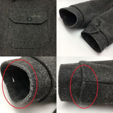  Schott ショット メルトンコート SIZE 42 メンズ グレー