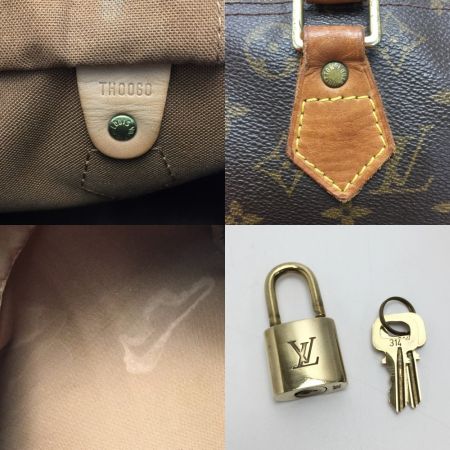  LOUIS VUITTON ルイヴィトン モノグラム スピーディ30 M41526 ハンドバッグ パドロック・キー有