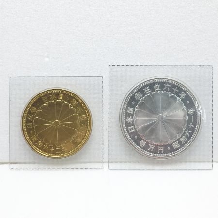  金貨 天皇陛下御在位60年 記念硬貨 昭和62年 10万円金貨/昭和61年 1万円銀貨 ブリスターパック入り