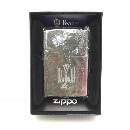 【中古】 ZIPPO ジッポ ライター 2016年製 PEACE ピース