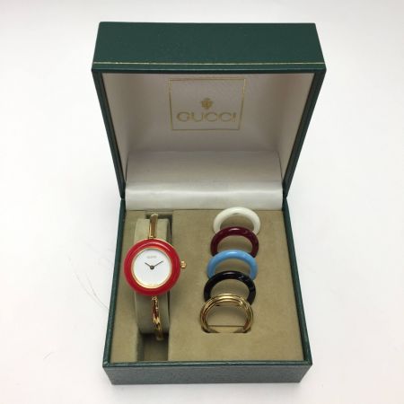 【中古】 GUCCI グッチ チェンジベゼルウォッチ 6色 11/12.2