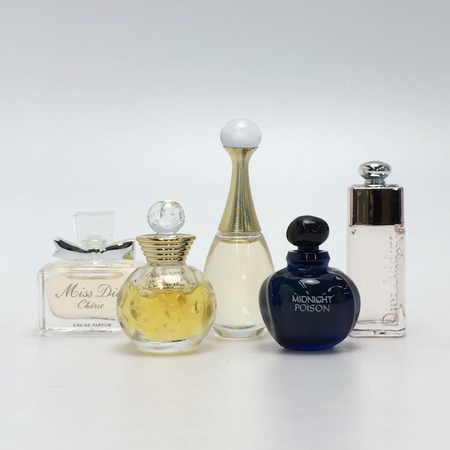 Christian Dior クリスチャンディオール LES PARFUMS 香水 ミニボトルセット 5ml×5 箱有 Bランク