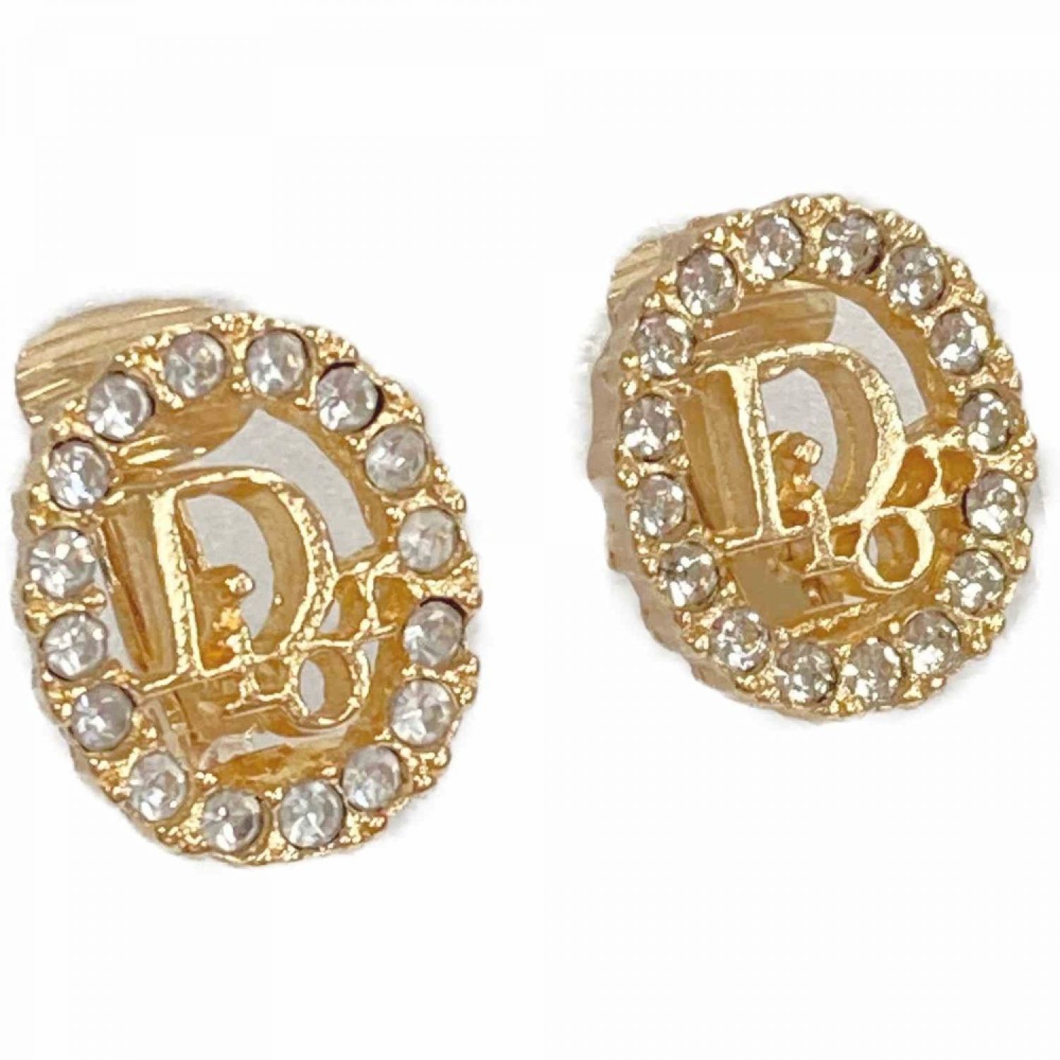 別注商品 ⭐美品　Christian Dior　ディオール　イヤリング　ロゴ　ゴールド イヤリング