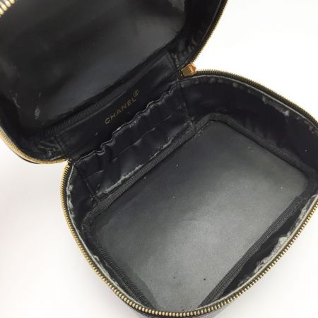 中古】 CHANEL シャネル ココマーク バニティバッグ A01997 ブラック