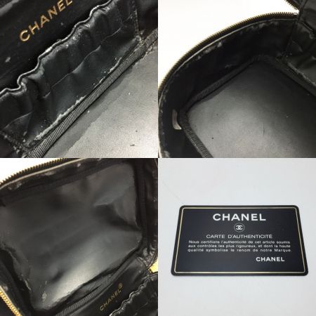  CHANEL シャネル ココマーク バニティバッグ A01997 ブラック キャビアスキン ギャランティカード有