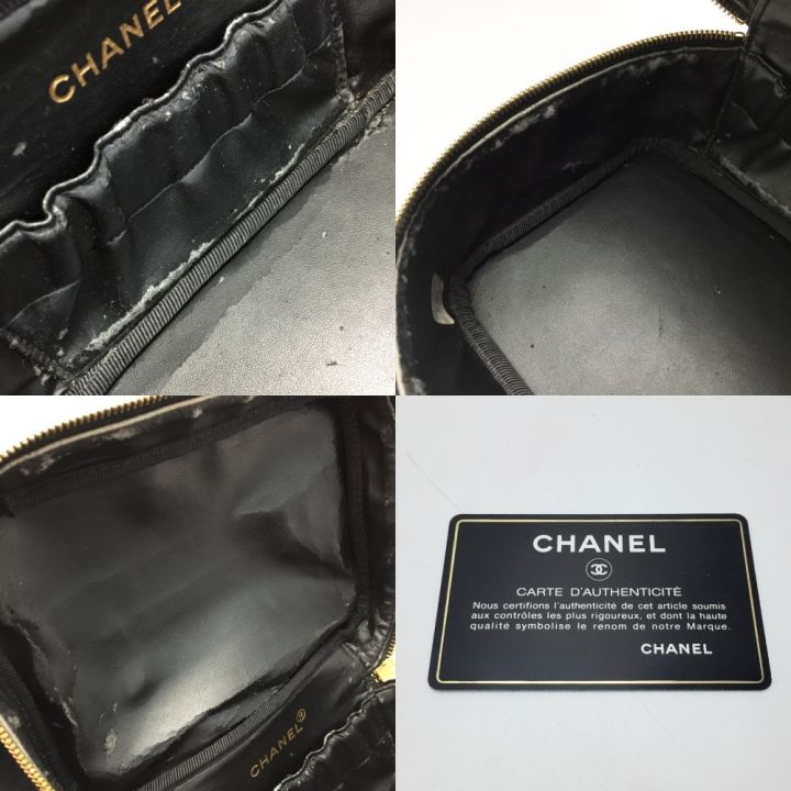 CHANEL シャネル ココマーク バニティバッグ A01997 ブラック キャビアスキン ギャランティカード有｜中古｜なんでもリサイクルビッグバン