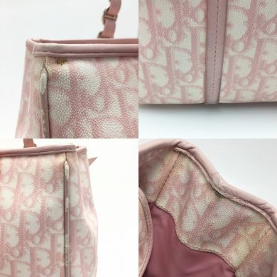 クリスチャンディオール　Dior ハンドバッグ　トロッター　ピンク 美品 希少 Dior 花柄 ピンク トロッター ハンドバッグ