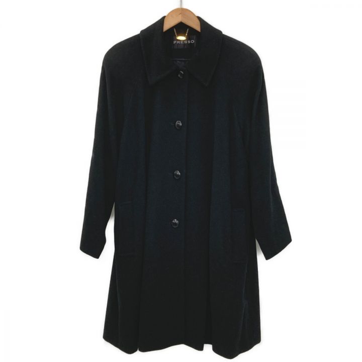 PRESSO カシミアコート サイズ M レディース ブラック - 中古