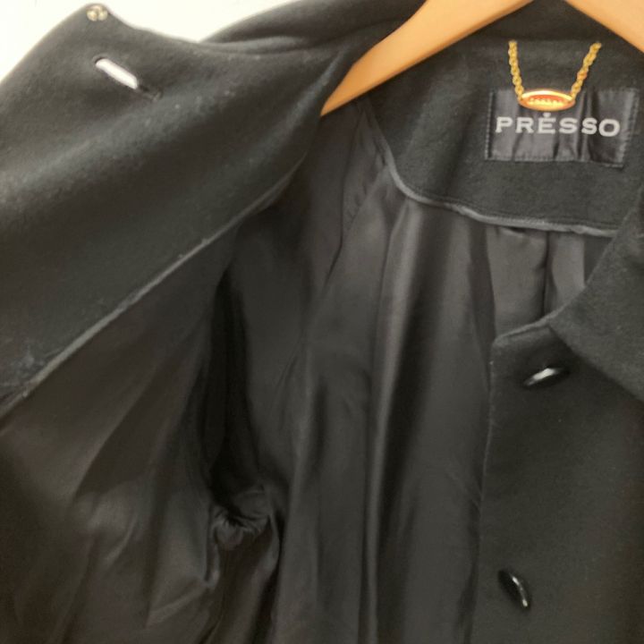 PRESSO カシミアコート サイズ M レディース ブラック - 中古