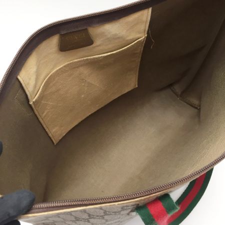  GUCCI PLUS GGプラス トートバッグ シェリーライン ベージュ オールドグッチ