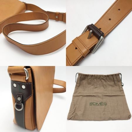  Somes Saddle ソメスサドル ブルトン ショルダーバッグ S キャメル レザー 布袋有